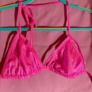 Sparkly Strappy Bikini Top